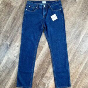 NWT Revolve Superdown Mia Jeans Straight Leg Dark Wash